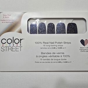 Color Street Midnight Glitter Nail Strips